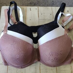 NWOT 3-Pack Lace Floral Bras 85D/38D